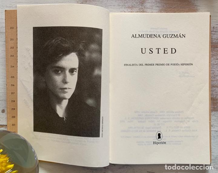Libros de segunda mano: USTED, de Almudena Guzm&aacute;n. Con dedicatoria aut&oacute;grafa de la autora. - Foto 3
