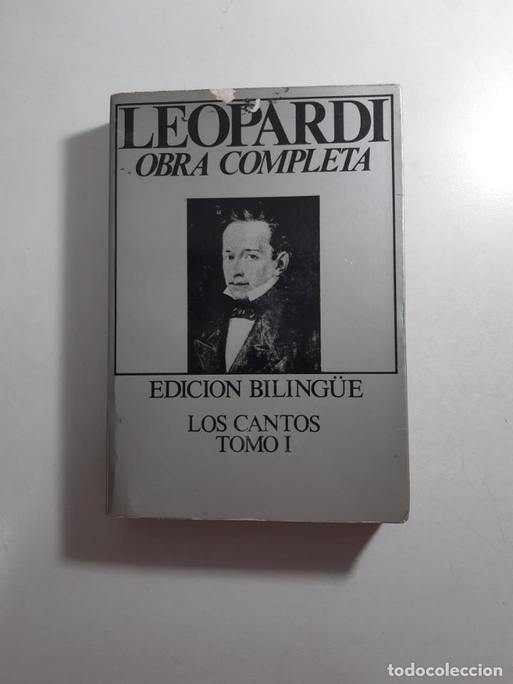Libros de segunda mano: Leopardi obra completa Biling&uuml;e Los cantos tomo I - Foto 1