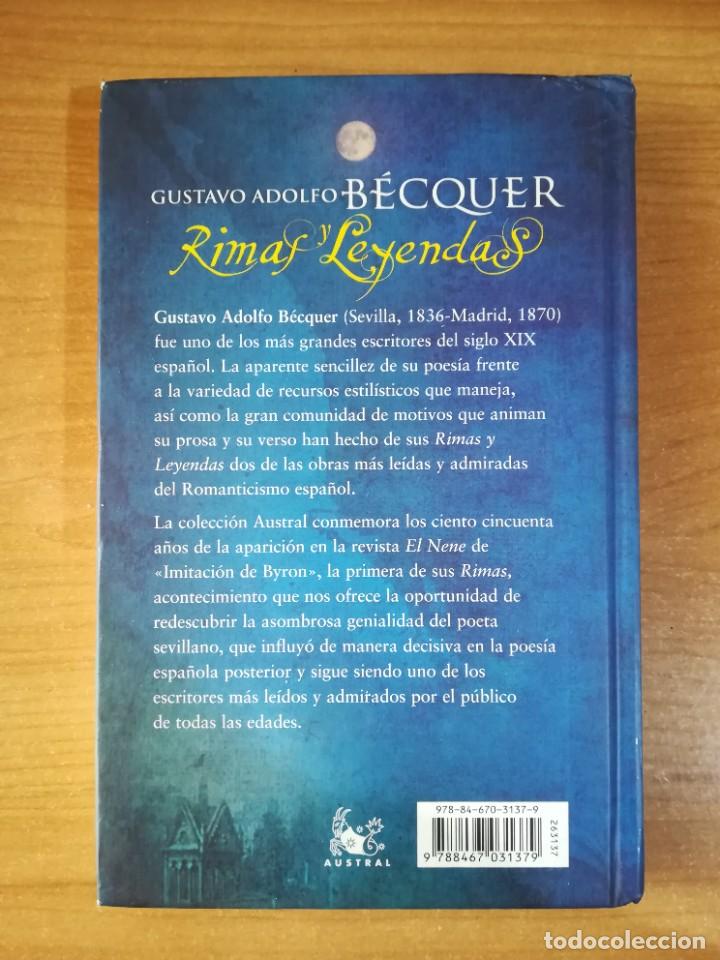 Libros de segunda mano: Rimas y Leyendas - Gustavo Adolfo B&eacute;cquer - Foto 2