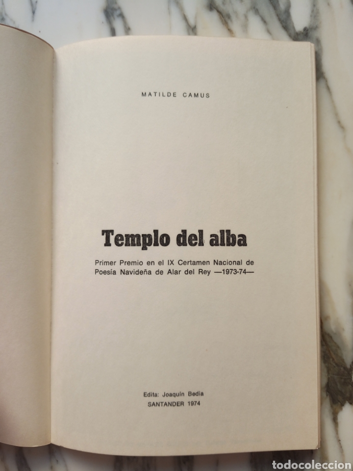 Libros de segunda mano: TEMPLO DEL ALBA - MATILDE CAMUS - 1974 - Foto 2