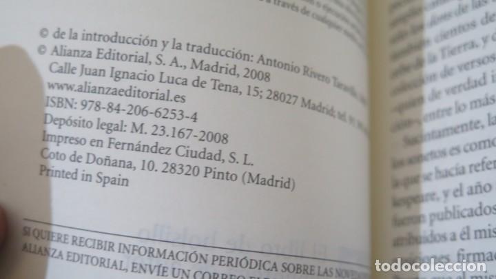 Libros de segunda mano: SONETOS. SHAKESPEARE. ALIANZA - Foto 3