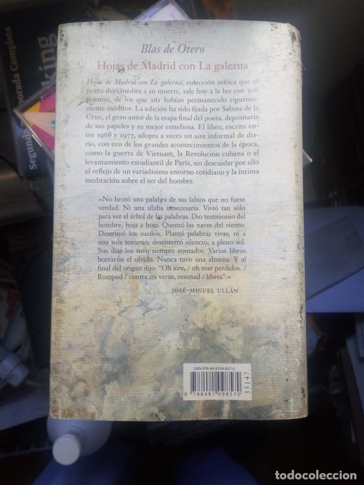 Libros de segunda mano: Blas de Otero - Hojas de Madrid con La galerna - Foto 3
