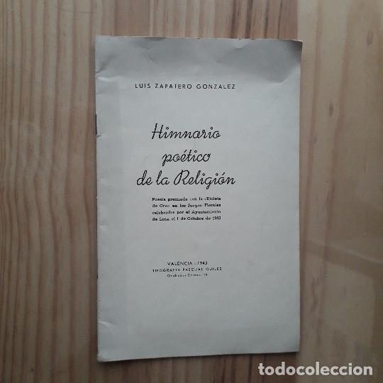 Gebrauchte B&uuml;cher: HIMNARIO PO&Eacute;TICO DE LA RELIGI&Oacute;N - LUIS ZAPATERO GONZ&Aacute;LEZ (DEDICADO POR EL AUTOR)