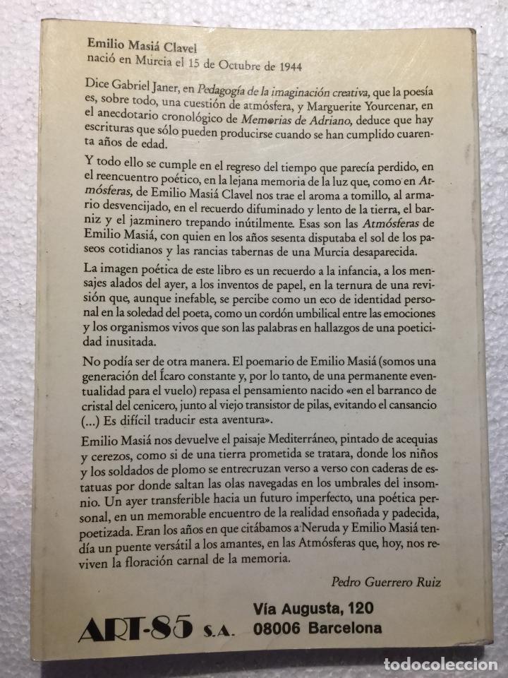 Libros de segunda mano: Atm&oacute;sferas - Emilio Masi&aacute; - Foto 5