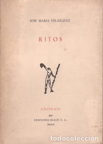 Libros de segunda mano: VELAZQUEZ, Jos&eacute; M&ordf;: RITOS. - Foto 1