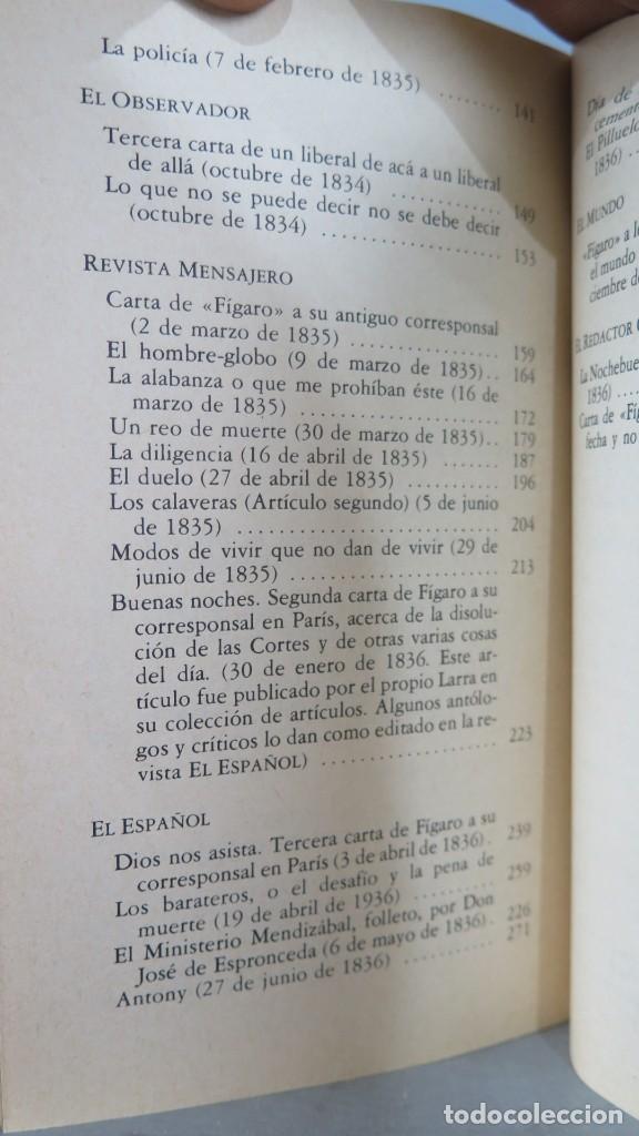 Libros de segunda mano: ANTOLOGIA. LARRA - Foto 3