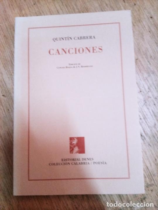 Libros de segunda mano: Quint&iacute;n Cabrera: Canciones (Editorial Denes) - Foto 1