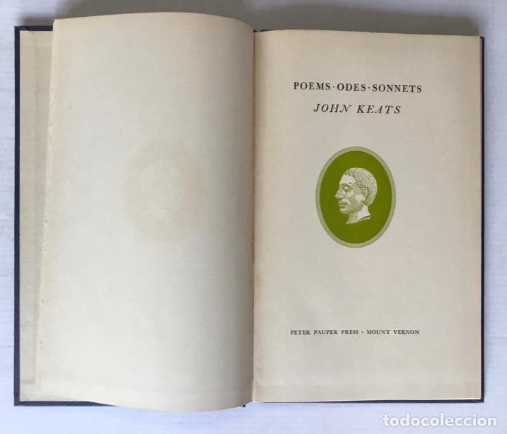 Libros de segunda mano: POEMS. ODES. SONNETS. - KEATS, John. - Foto 1