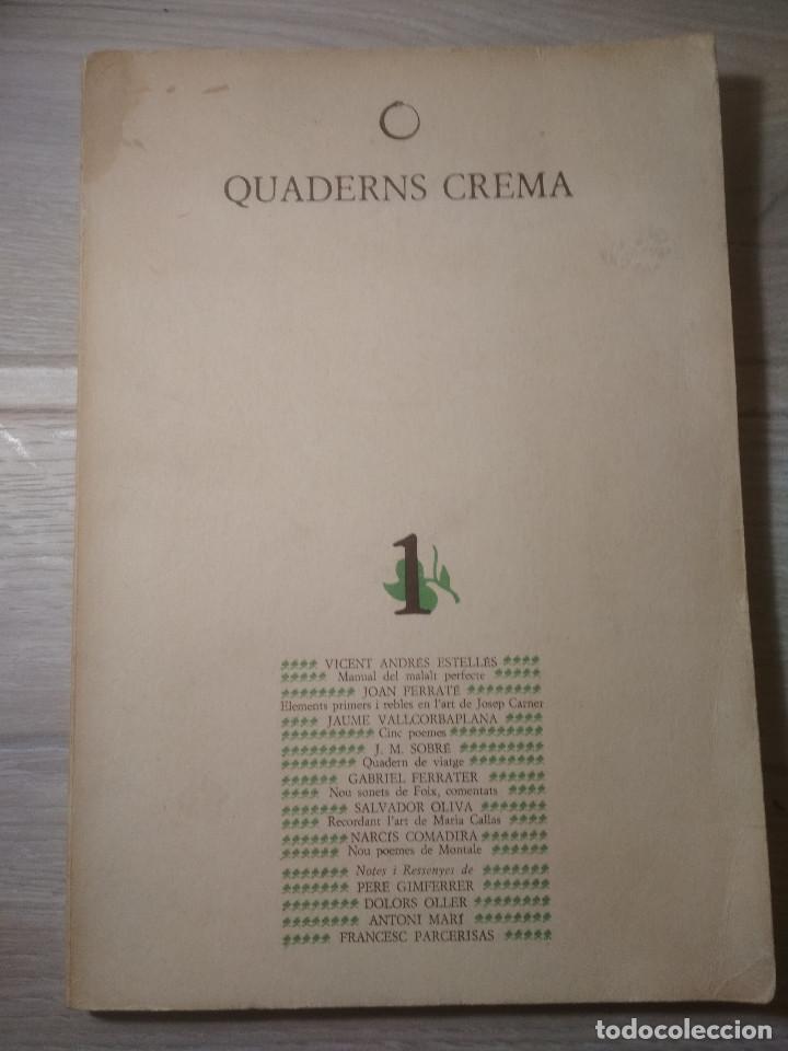 Libros de segunda mano: Quaderns Crema, n&uacute;m. 1 - Foto 1