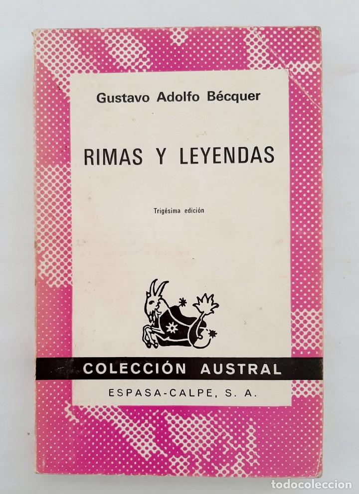 Libros de segunda mano: Libro Rimas y leyendas - Becquer, Gustavo Adolfo - Foto 1