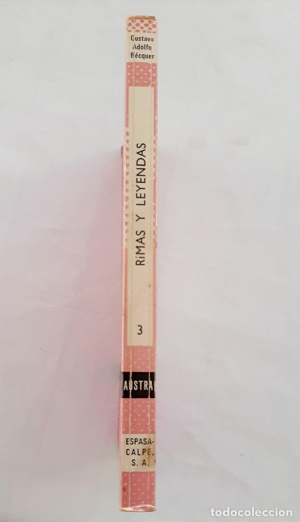 Libros de segunda mano: Libro Rimas y leyendas - Becquer, Gustavo Adolfo - Foto 2