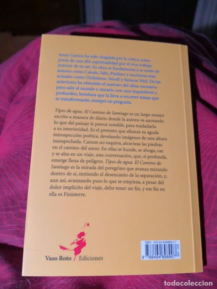 Libros de segunda mano: ANNE CARSON Tipos de agua - Foto 2