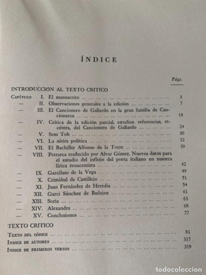 Libros de segunda mano: El cancionero de Gallardo (Bols, 10) - Foto 2