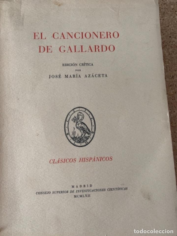 Libros de segunda mano: El cancionero de Gallardo (Bols, 10) - Foto 5