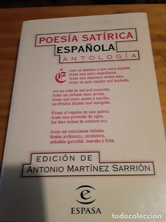 Gebrauchte B&uuml;cher: POESIA SATIRICA ESPA&Ntilde;OLA.ANTOLOGIA.EDICION DE ANTONIO MARTINEZ SARRION.ESPASA.1997.550 PAGINAS.