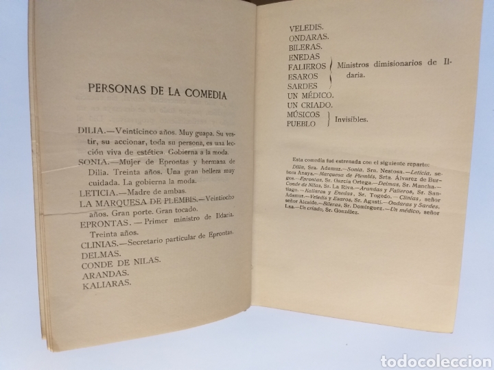 Libros de segunda mano: En Ildaria . Jacinto Grau . Comedia en prosa en dos actos - Foto 9