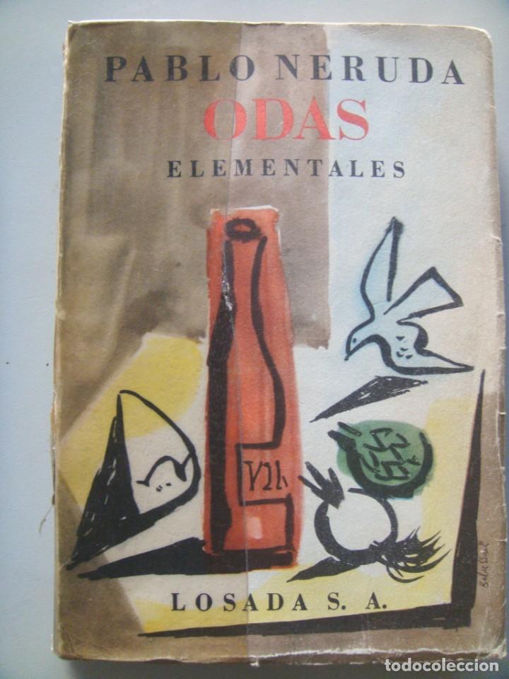 Libros de segunda mano: NERUDA Pablo: ODAS ELEMENTALES. Primera edici&oacute;n - Foto 1