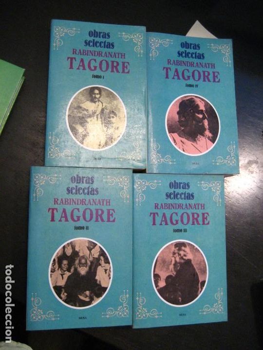 Libros de segunda mano: OBRAS SELECTAS RABINDRANATH TAGORE. 4 TOMOS - Foto 1