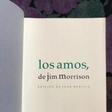 Libros de segunda mano: LOS AMOS. DE JIM MORRISON. (EL VIOLÍN DE INGRES).-NUEVO