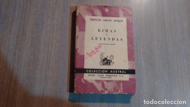 Libros de segunda mano: GUSTAVO ADOLFO BECQUER - RIMAS Y LEYENDAS - Foto 1