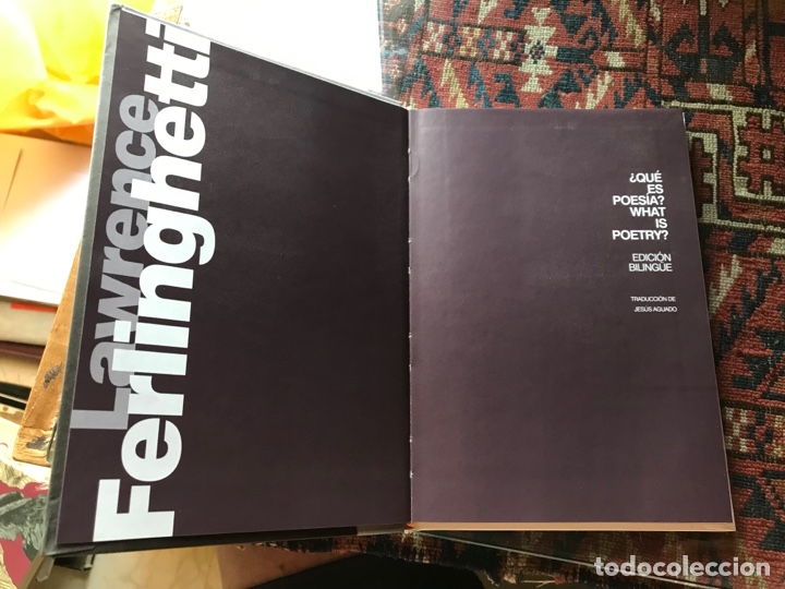 Libros de segunda mano: &iquest;Qu&eacute; es poes&iacute;a?. What is Poetry?. Lawrence Ferlinghetti - Foto 4