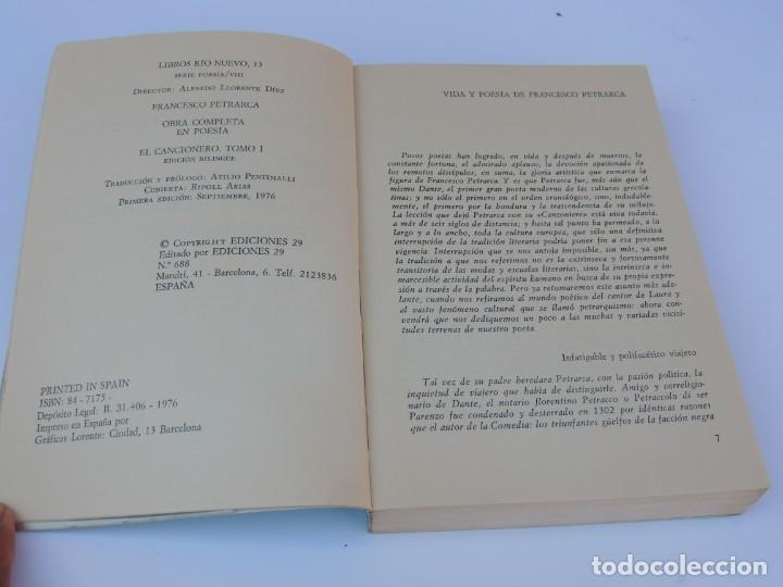 Libros de segunda mano: PETRARCA. POESIA COMPLETA. - Foto 3
