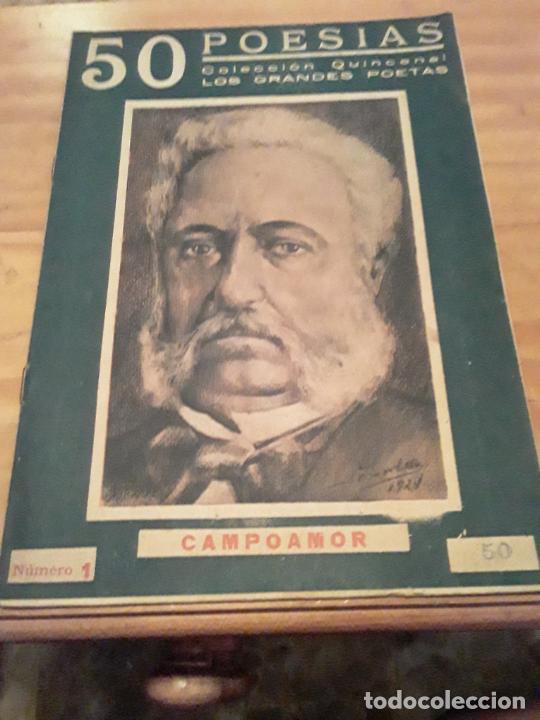Gebrauchte B&uuml;cher: 50 POESIAS.CAMPOAMOR.COLECCION QUINCENAL LOS GRANDES POETAS.NUM.1
