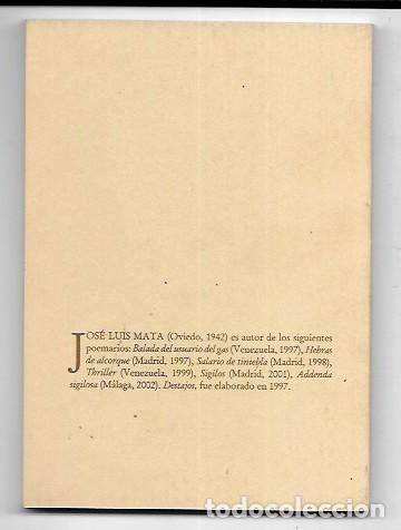 Libros de segunda mano: Jos&eacute; Luis Mata . Destajos - Foto 2