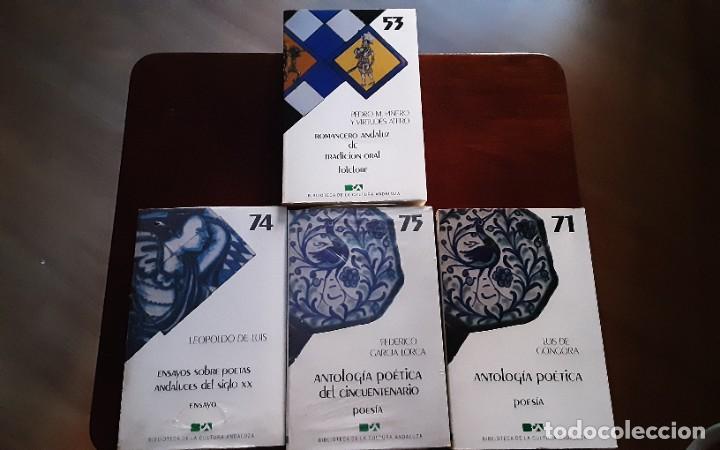 Libros de segunda mano: LOTE 4 LIBROS BIBLIOTECA DE LA CULTURA ANDALUZA. VER T&Iacute;TULOS. POESIA Y FOLCLORE. LORCA,
