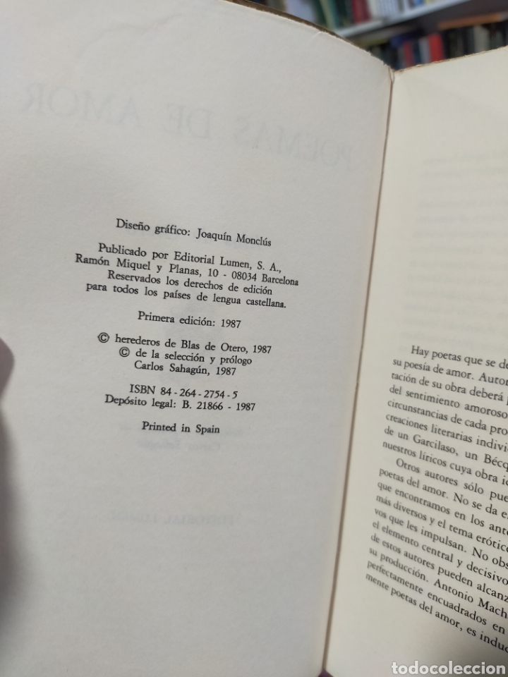 Libros de segunda mano: POEMAS DE AMOR - BLAS DE OTERO - Foto 7