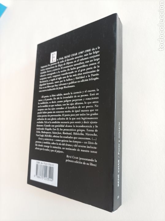 Libros de segunda mano: Furor y misterio / Ren&eacute; Char. Visor - Foto 3