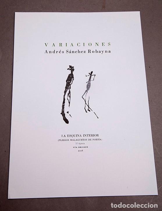 Libros de segunda mano: ANDR&Eacute;S S&Aacute;NCHEZ ROBAYNA : VARIACIONES - 1&ordf; ED. - Foto 1