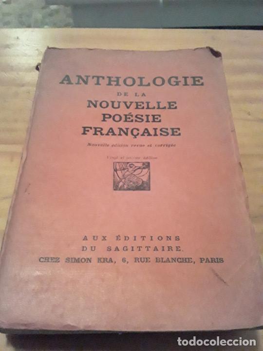 Second hand books: ANTHOLOGIE DE LA NOUVELLE POESIE FRANCAISE.AUX EDITIONS DU SAGITTAIRE.PARIS.464 PAGINAS.