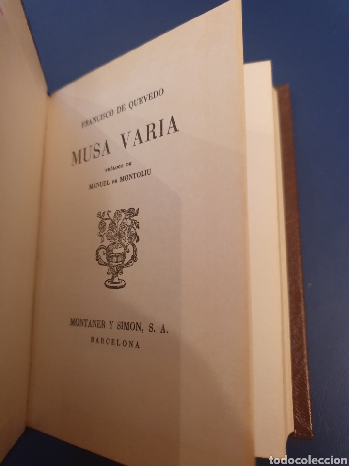 Libros de segunda mano: MUSA VARIA FRANCISCO DE QUEVEDO - Foto 3