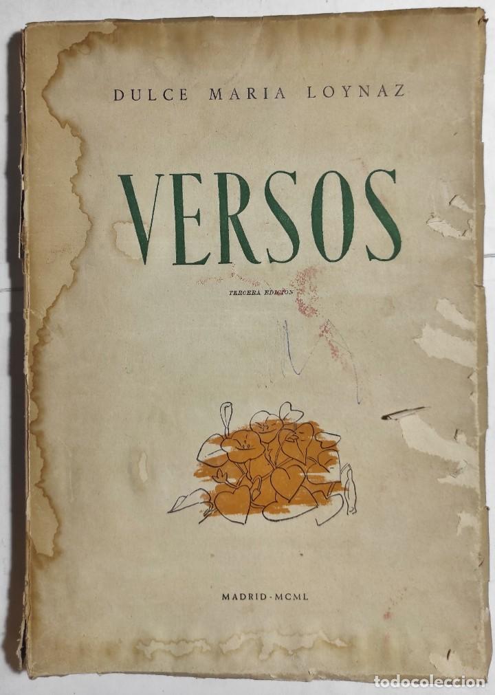 Libros de segunda mano: DULCE MAR&Iacute;A LOYNAZ. VERSOS. 1950. - Foto 1