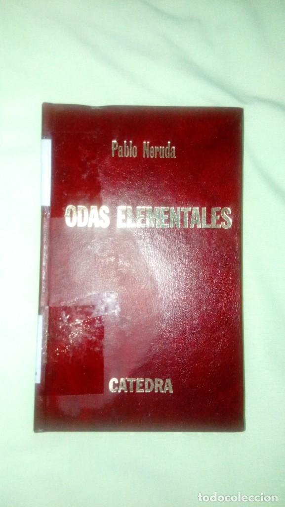 Libros de segunda mano: Odas elementales, Pablo Neruda, C&aacute;tedra - Foto 1