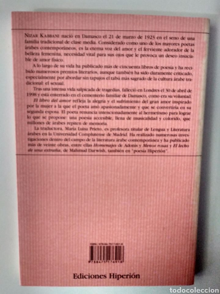 Libros de segunda mano: El libro del amor / Nizar Kabbani - Foto 4