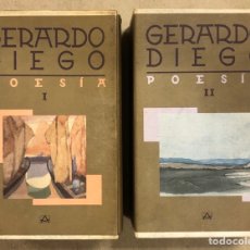 Libros de segunda mano: GERARDO DIEGO. POESÍAS TOMOS I Y II (OBRA COMPLETA). AGUILAR DE EDICIONES 1989.. Lote 302226448