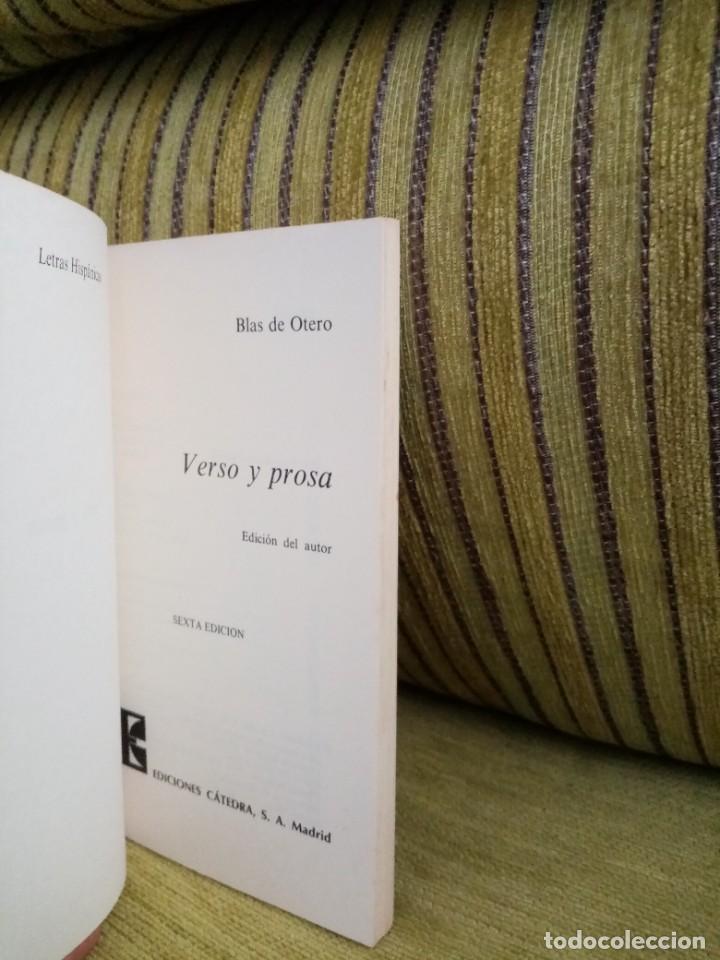 Libros de segunda mano: VERSO Y PROSA BLAS DE OTERO - Foto 4