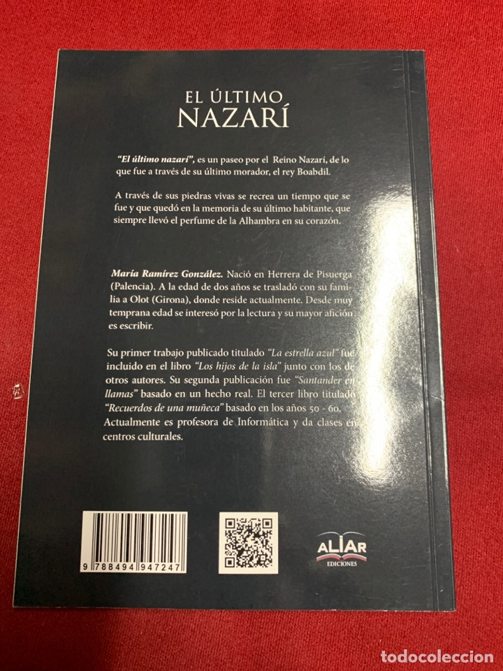 Libros de segunda mano: El &uacute;ltimo nazar&iacute;. Mar&iacute;a Ram&iacute;rez Gonz&aacute;lez. - Foto 2