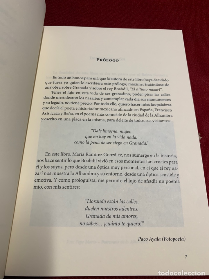 Libros de segunda mano: El &uacute;ltimo nazar&iacute;. Mar&iacute;a Ram&iacute;rez Gonz&aacute;lez. - Foto 4