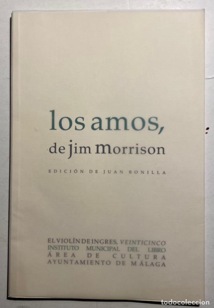 Libros de segunda mano: Los Amos, de Jim Morrison - Foto 1