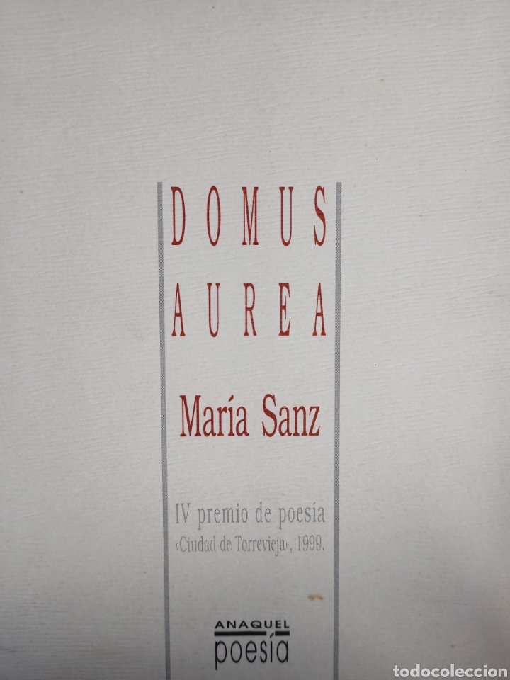 Libros de segunda mano: Domus aurea. Mar&iacute;a Sanz. - Foto 1