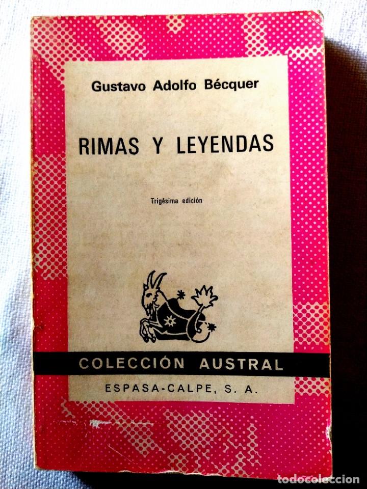Libros de segunda mano: GUSTAVO ADOLFO B&Eacute;CQUER: RIMAS Y LEYENDAS - Foto 1