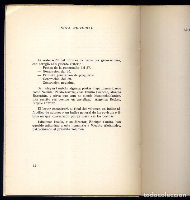 Libros de segunda mano: Homenaje a Vicente Aleixandre. 1968. - Foto 2