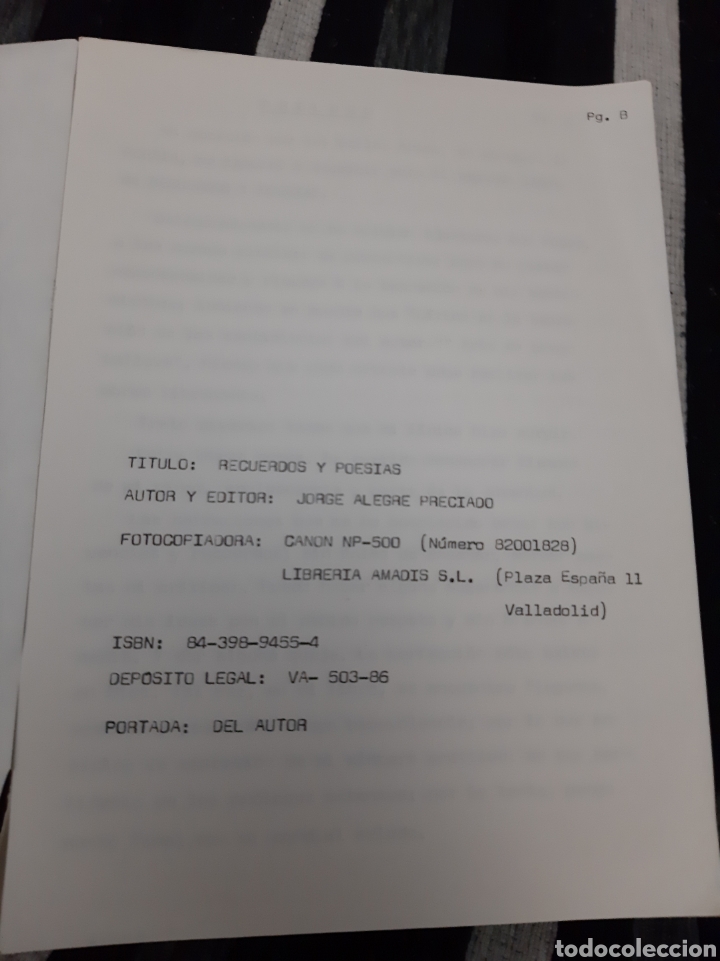 Libri di seconda mano: Apuntes , recuerdos y poes&iacute;as de Jorge Alegre Preciado