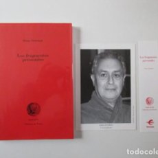 Libros de segunda mano: OSÍAS STUTMAN - LOS FRAGMENTOS PERSONALES - OLIFANTE EDICIONES DE POESÍA