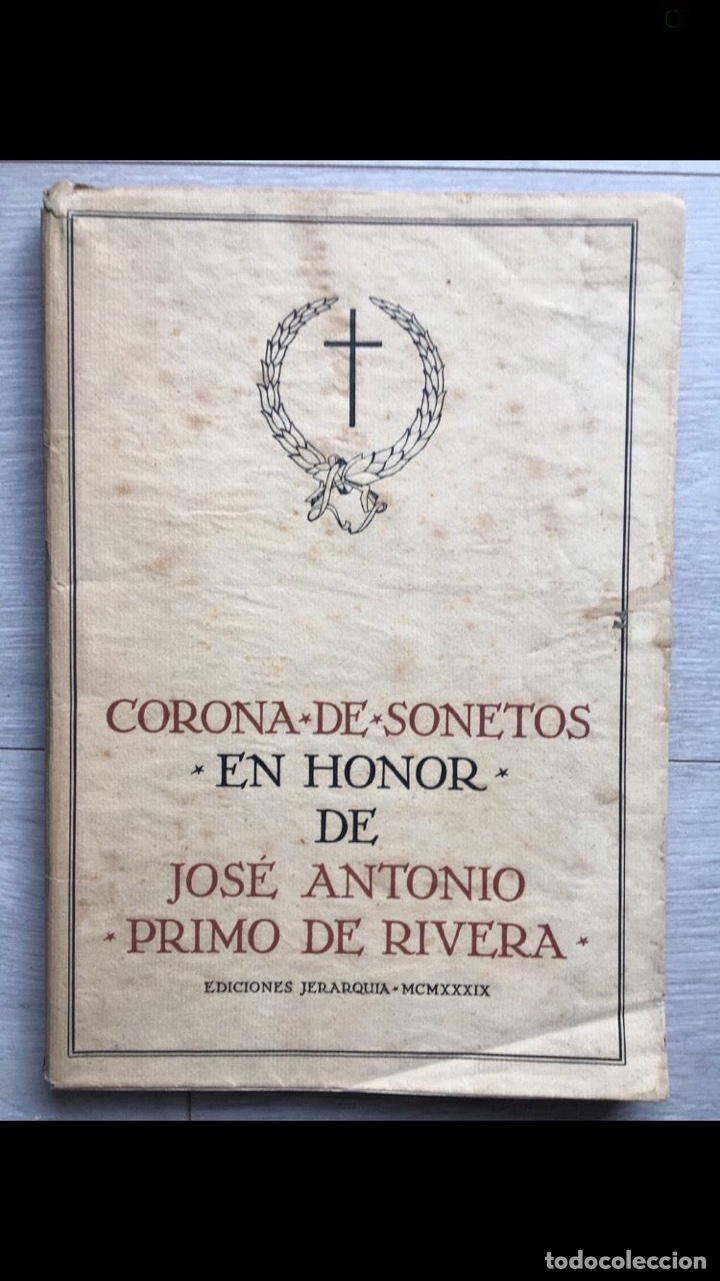Libri di seconda mano: CORONA DE SONETOS EN HONOR A JOS&Eacute; ANTONIO