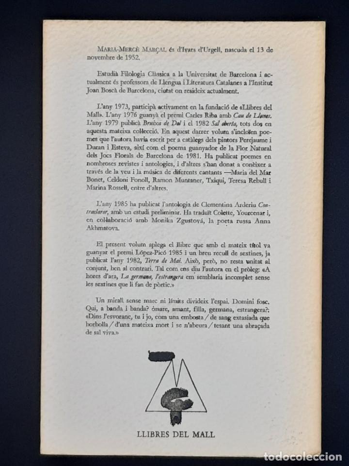 Libros de segunda mano: La germana, lestrangera, Maria-Merc&egrave; Mar&ccedil;al, 1985 - Foto 2