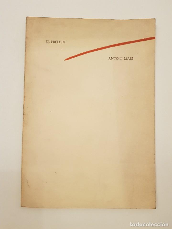 Libros de segunda mano: 1a ed. El preludi. Antoni Mari. - Foto 1